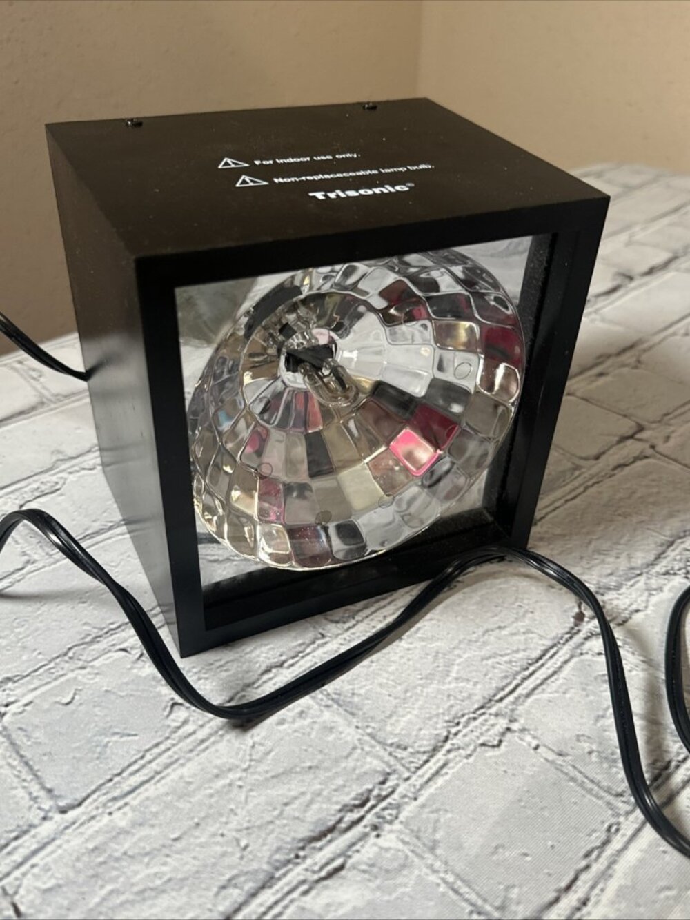 Trisonic Disco Flashing Light Cube TS-D900 Colored Filters Strobe Light - Picture 3 of 15